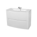 Шкаф консольный HeadWay 70 NEW (Белый глянец) с мебел. умывальником Дельта 70 ОР0002796